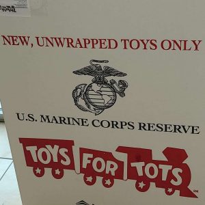 TOYS FOR TOTS AT DALLAS DENTAL SMILES.