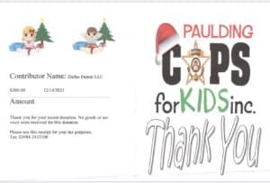 Dallas Dental Smiles Contributes to Paulding Cops For Kids Event
