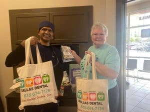 LOCAL DALLAS DENTIST IN GEORGIA DONATING TOOTHBRUSHES