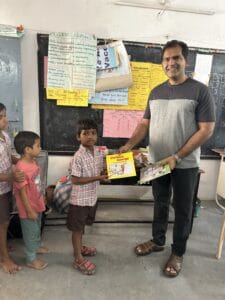 DALLAS DENTIST DONATING BOOKS IN INDIA